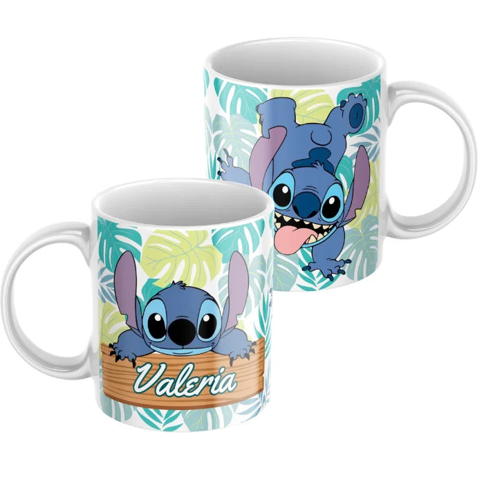 Taza Stitch personalizada con nombre