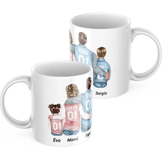 Taza familia de 4 (con varias opciones)