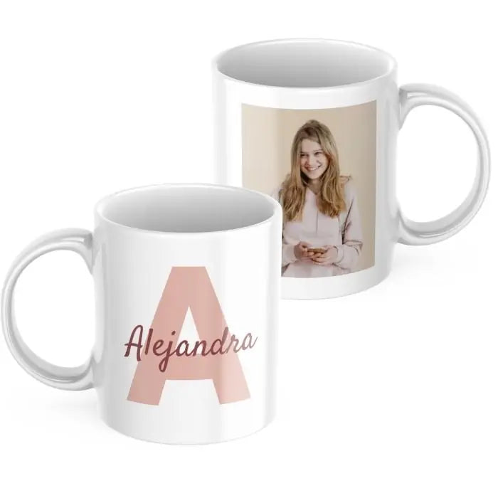 Taza inicial con nombre y foto