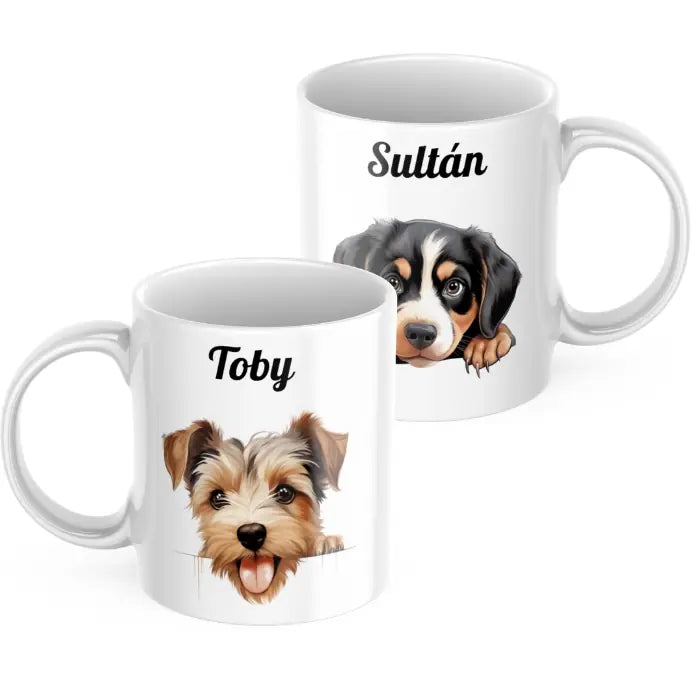 Taza dos mascotas (elige entre 200 razas)