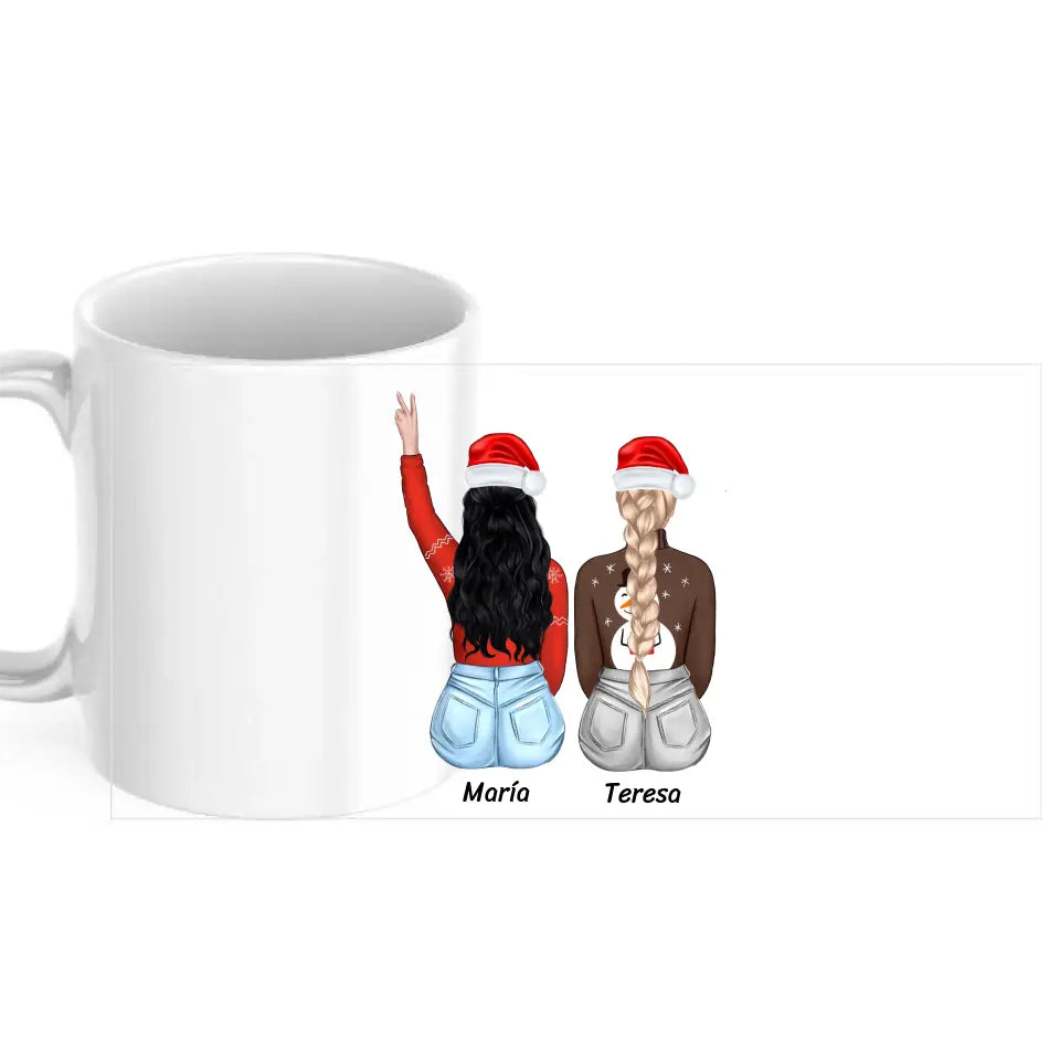 Taza amigas navideñas (de 2 a 4 amigas)