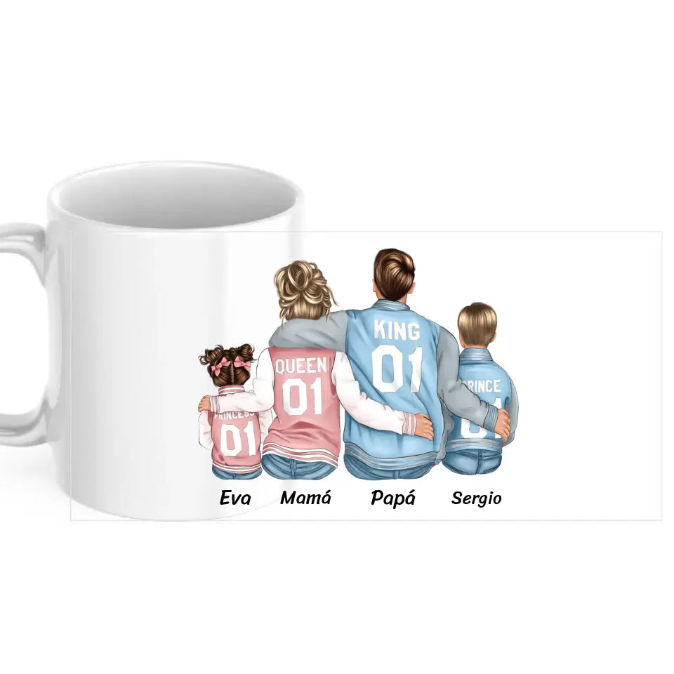 Taza familia de 4 (con varias opciones)