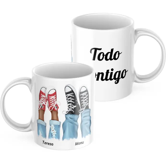 Taza Pareja Zapatillas