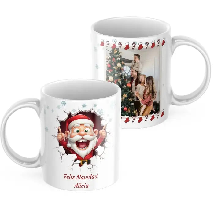 Taza navidad 3D con foto