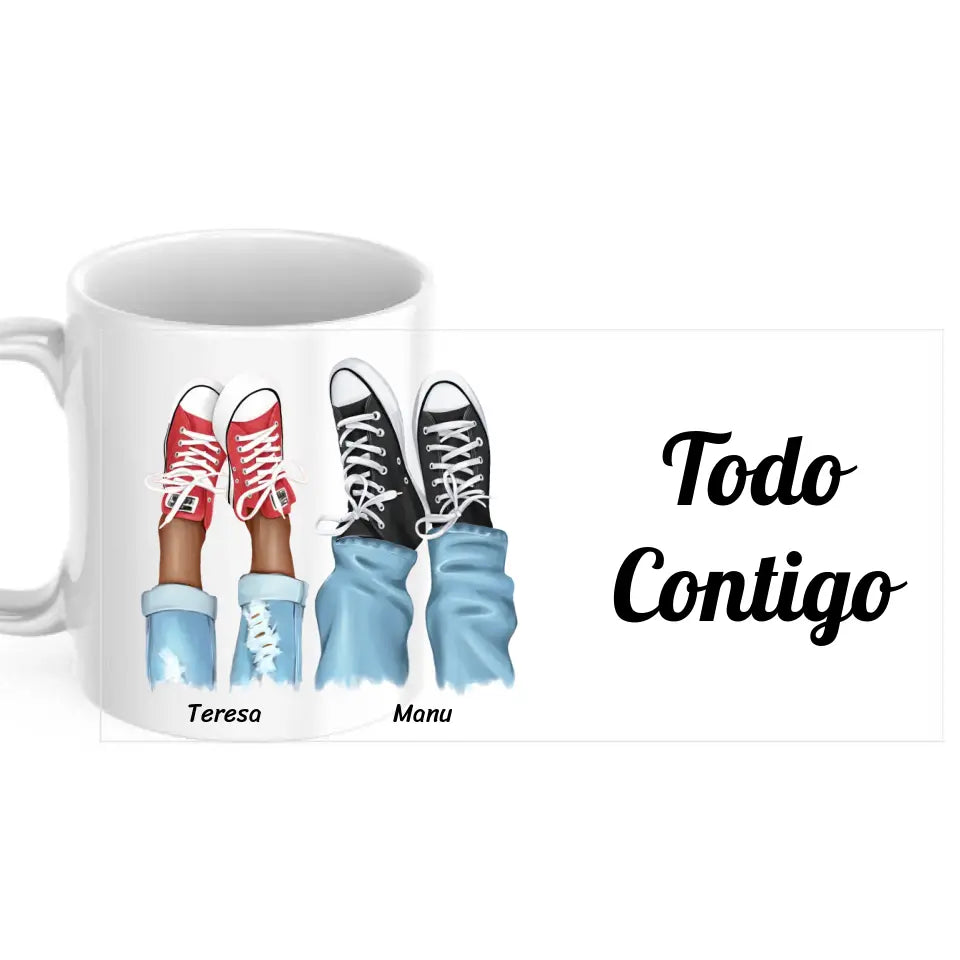 Taza Pareja Zapatillas