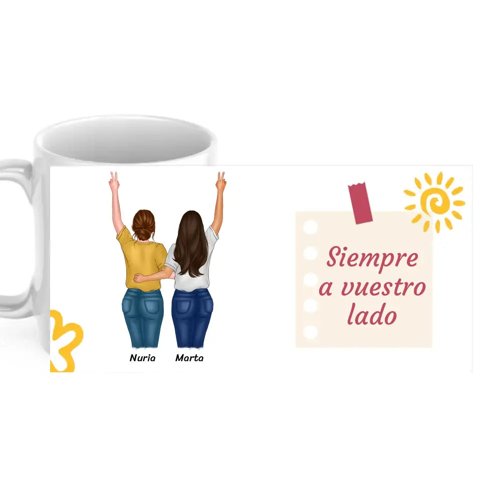 Taza mejores amigas (de 2 a 5 amigas) con dedicatoria