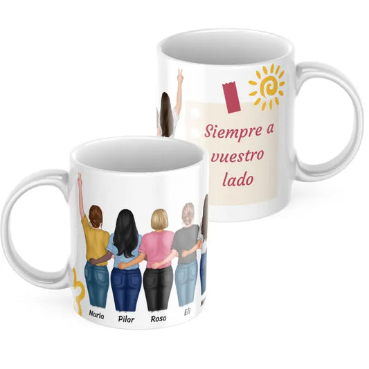 Taza mejores amigas (de 2 a 5 amigas) con dedicatoria