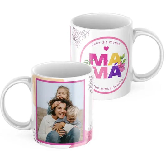 Taza logo mamá con foto y dedicatorias