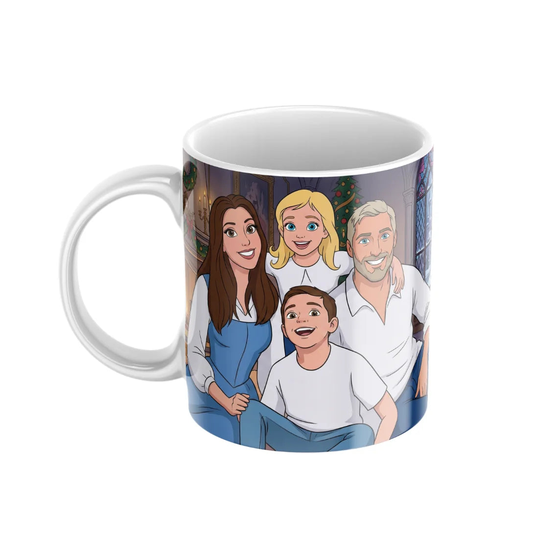 Taza Navideña Disney Personalizada