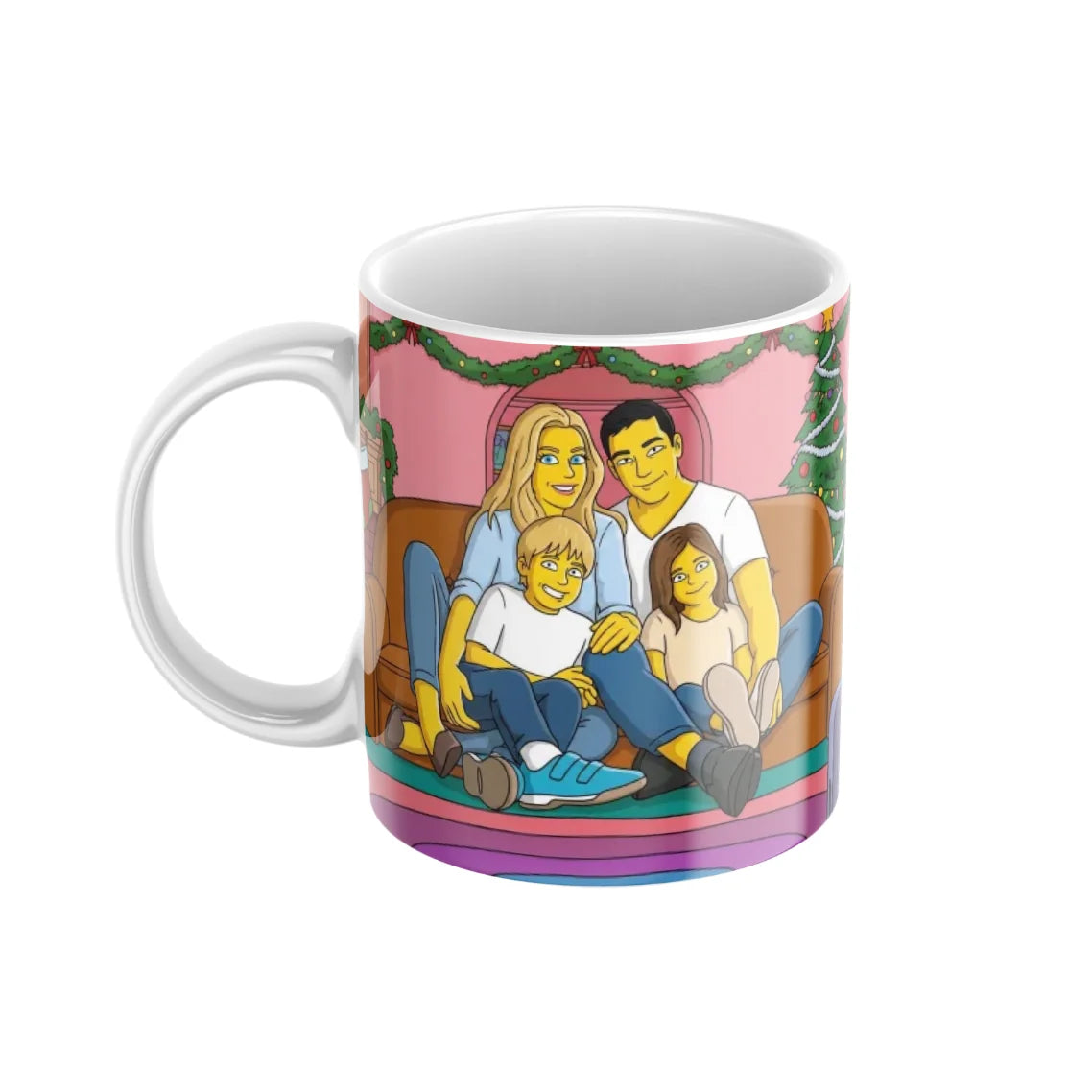 Taza Navideña The Simpsons Personalizada
