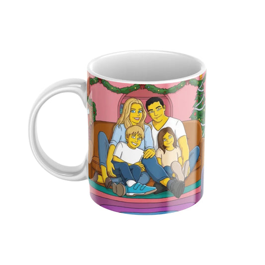Taza Navideña The Simpsons Personalizada