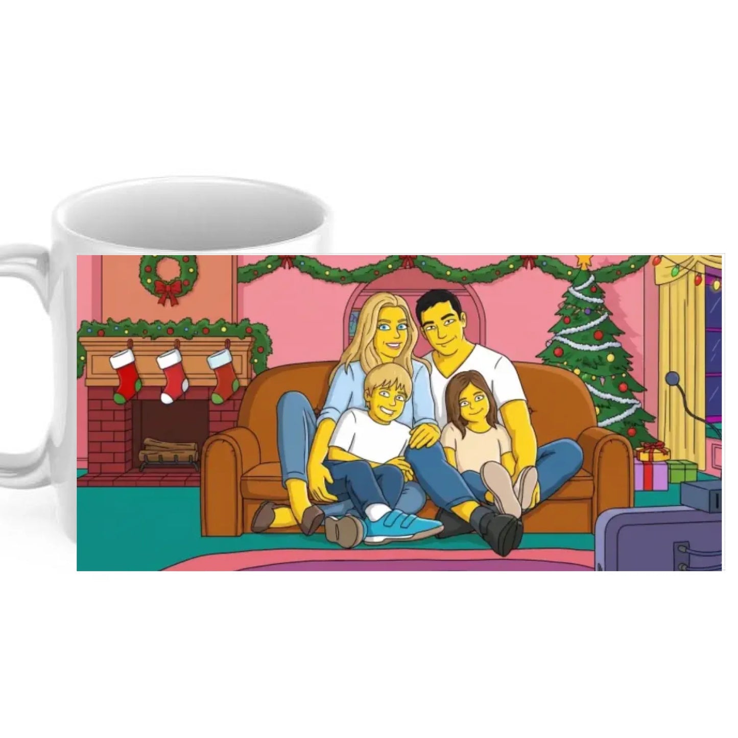Taza Navideña The Simpsons Personalizada