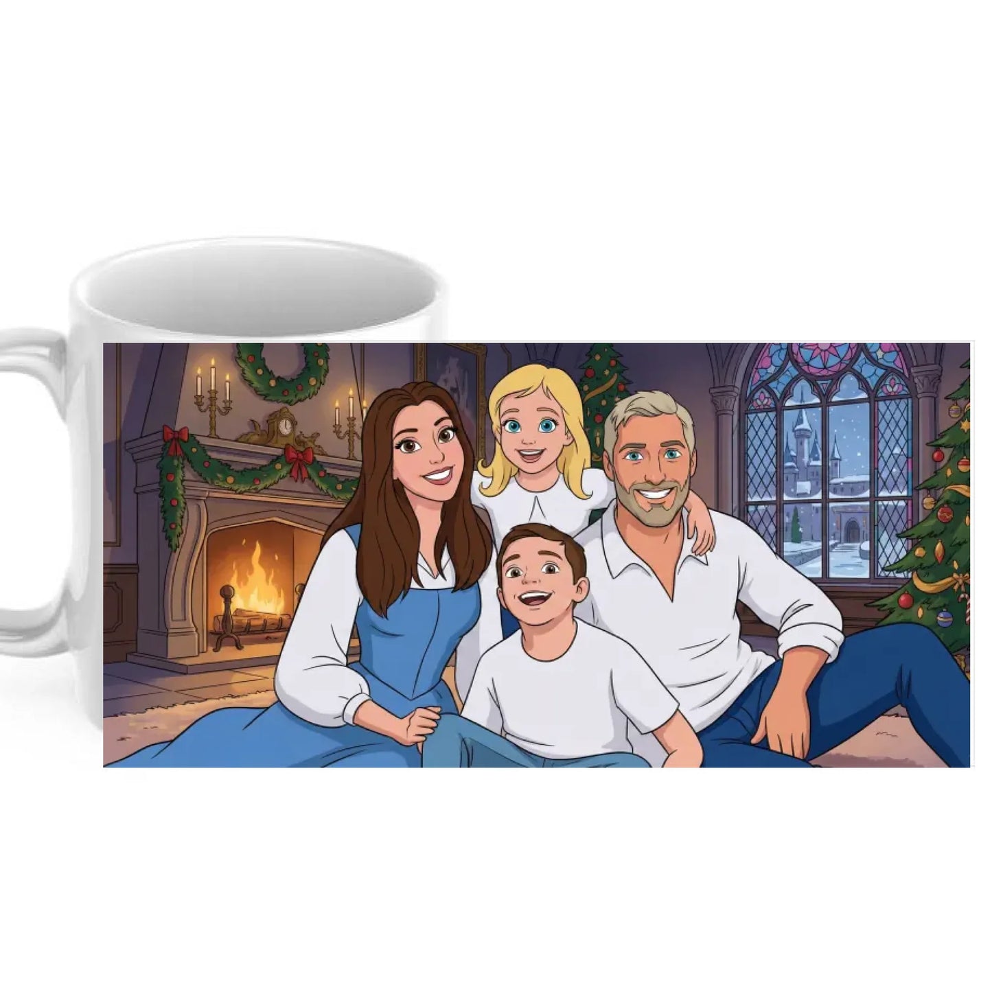 Taza Navideña Disney Personalizada