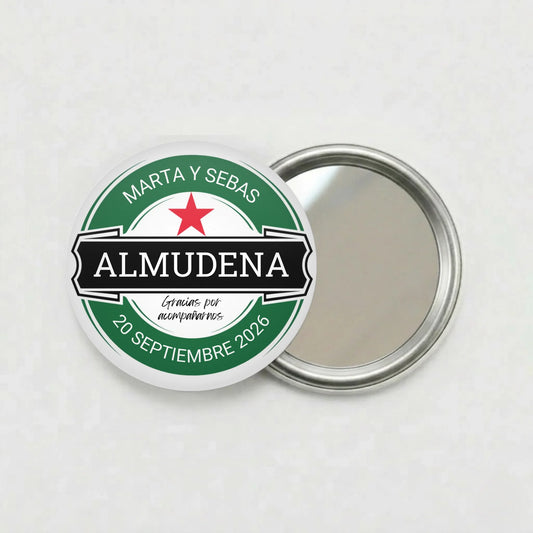 DALL·E 2024-12-12 12.19.55 - A minimalistic, clean template of a round white button badge, centered on a transparent background. The badge is plain white, with subtle shadows to g