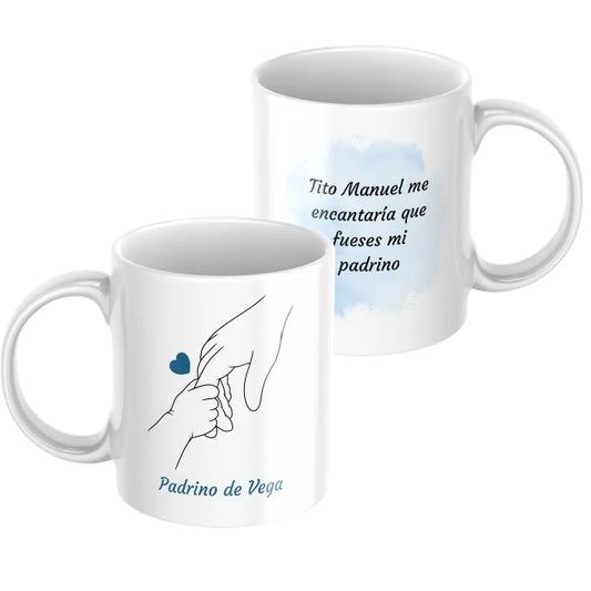 Taza padrino con dedicatoria