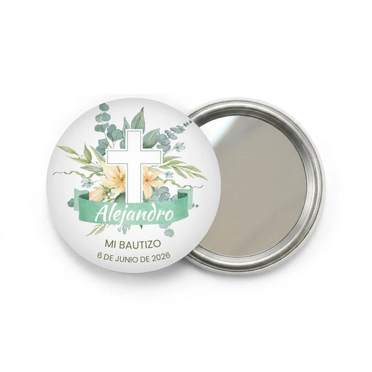 DALL·E 2024-12-12 12.19.55 - A minimalistic, clean template of a round white button badge, centered on a transparent background. The badge is plain white, with subtle shadows to g