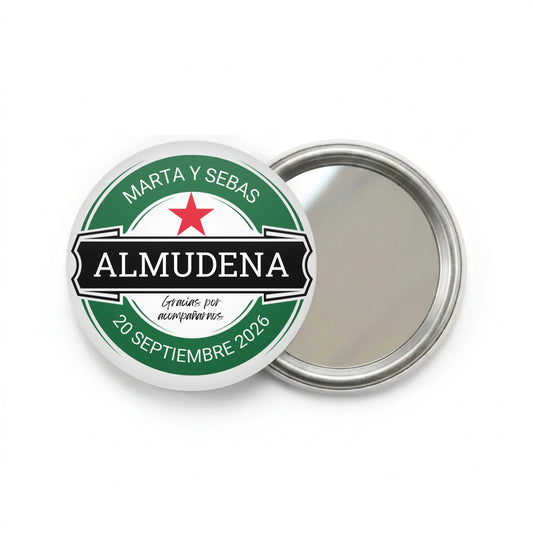 DALL·E 2024-12-12 12.19.55 - A minimalistic, clean template of a round white button badge, centered on a transparent background. The badge is plain white, with subtle shadows to g