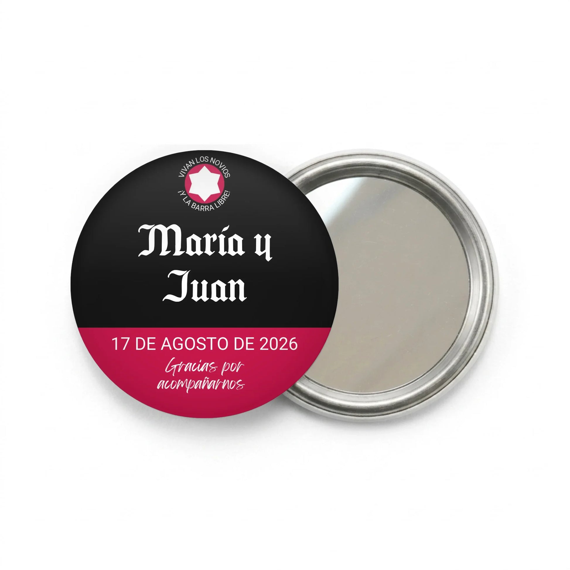 DALL·E 2024-12-12 12.19.55 - A minimalistic, clean template of a round white button badge, centered on a transparent background. The badge is plain white, with subtle shadows to g
