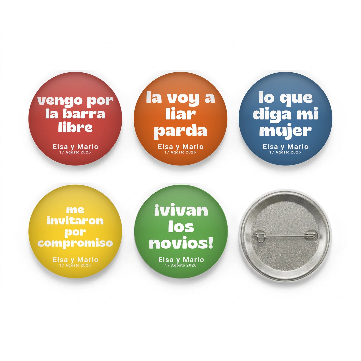 Pack Chapas frases personalizadas