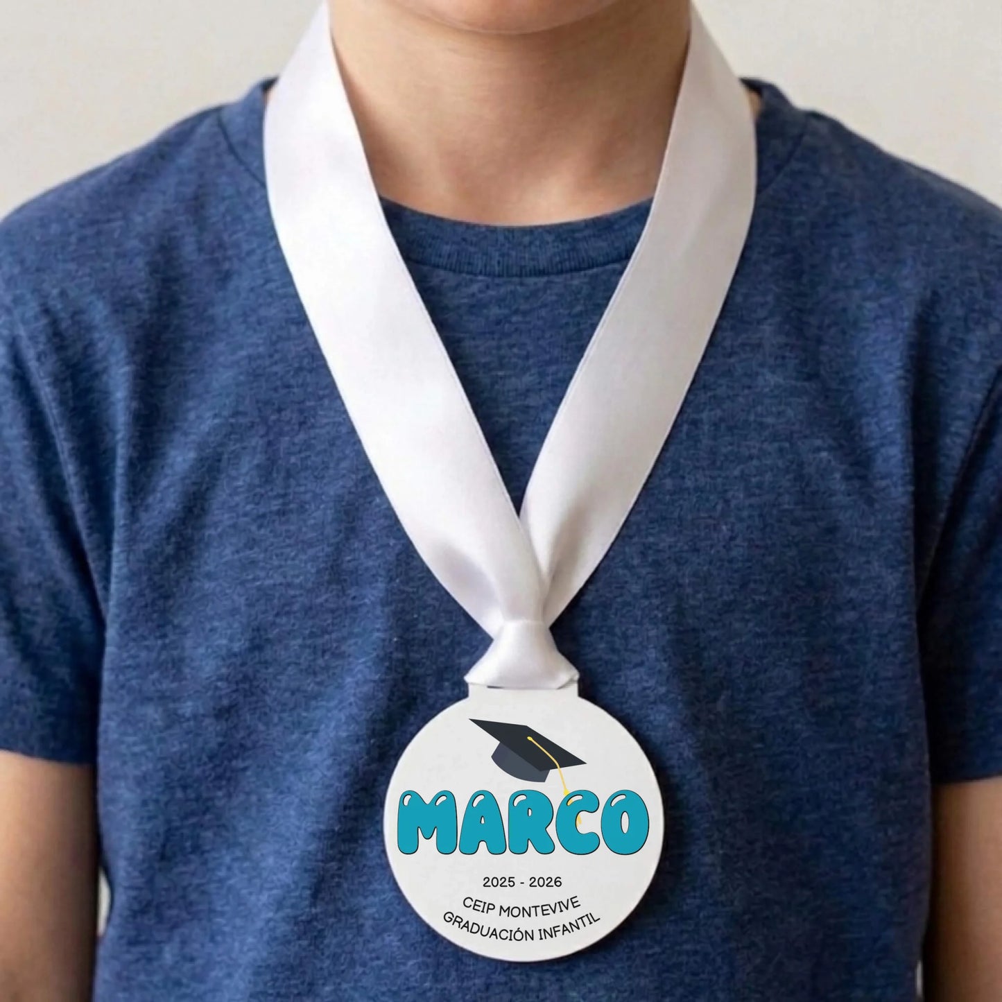 medalla-personalizada-graduacion-infantil-blanca