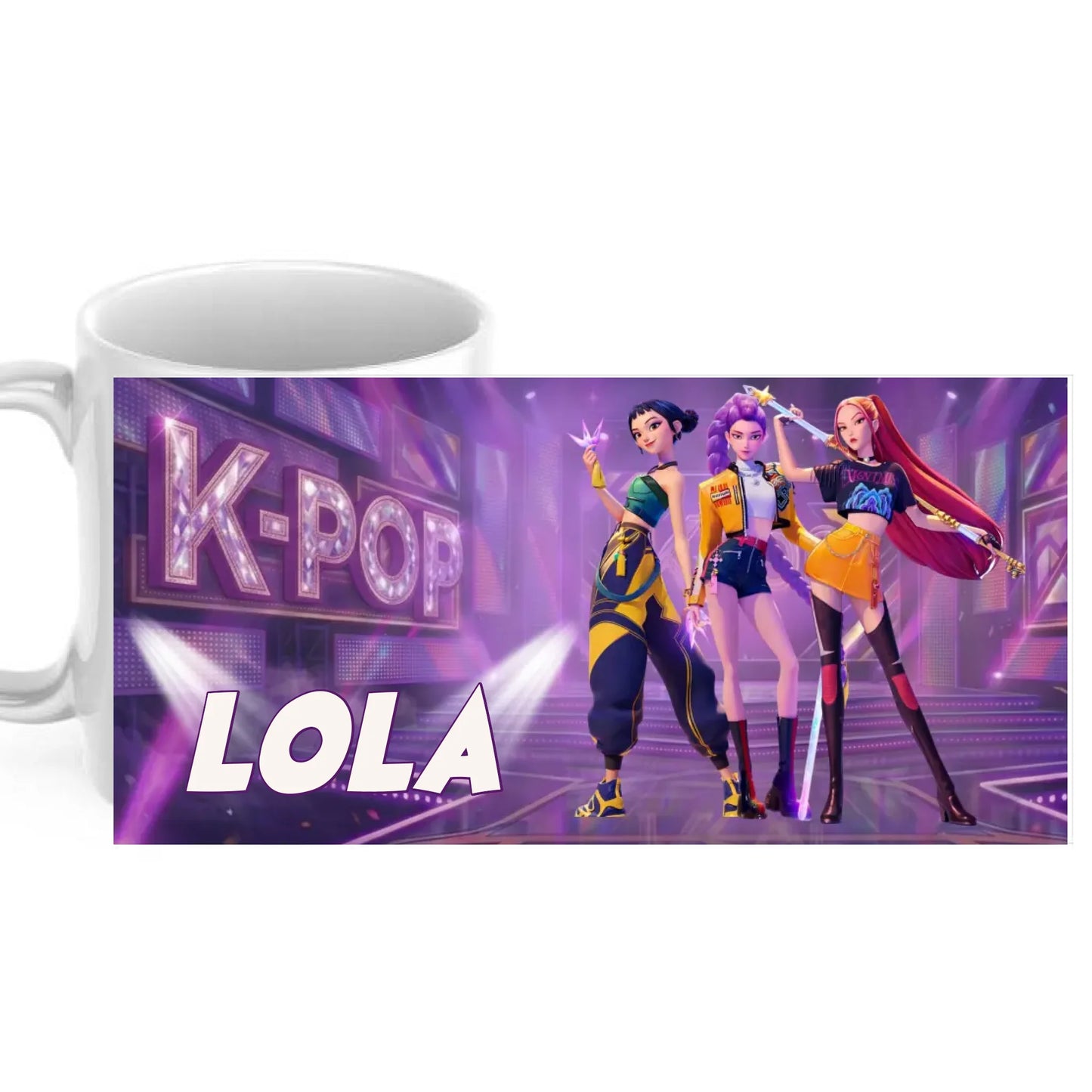 Taza de cerámica personalizada mediante sublimación con diseño a todo color de alta durabilidad