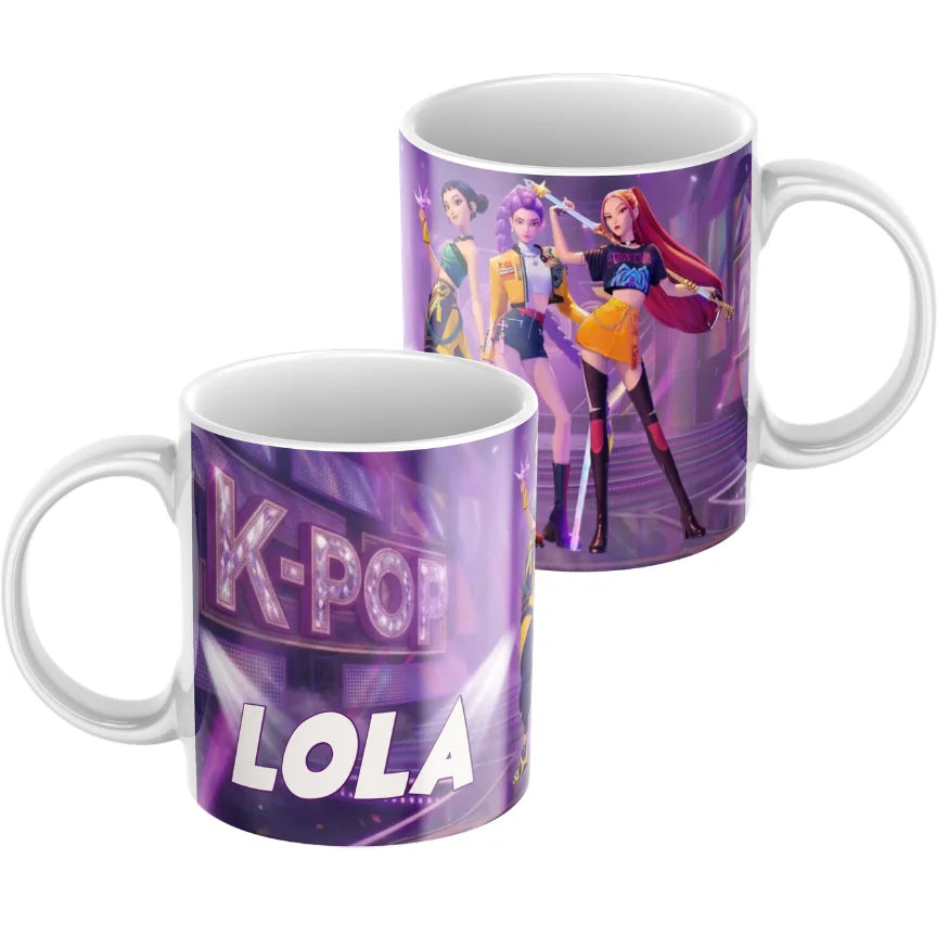 Taza Kpop con nombre