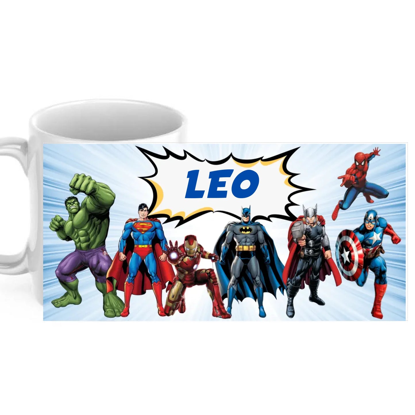 Taza de cerámica personalizada mediante sublimación con diseño a todo color de alta durabilidad